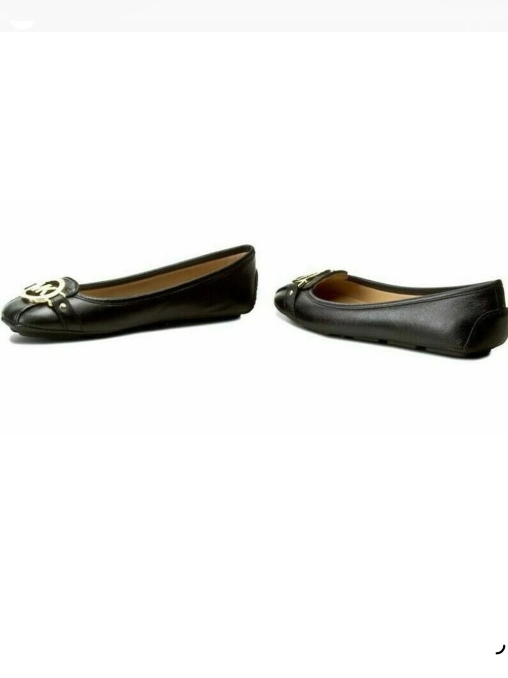 Michael Kors Fulton Flat Ballet Flats Shoes Moccasins Black Leather Size 9.5 New - Picture 4 of 9
